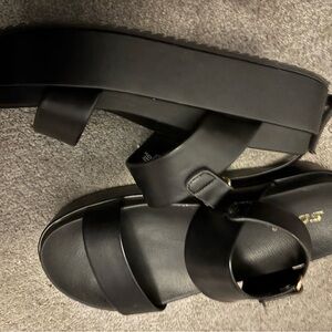 Black Strappy Sandals